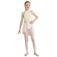 thumbnail image 1 of TSSOE Kids Girls Ballet Lyrical Dance Dress Lace Sleeveless Latin Jazz Contemporary Dancewear Champagne 8, 1 of 7