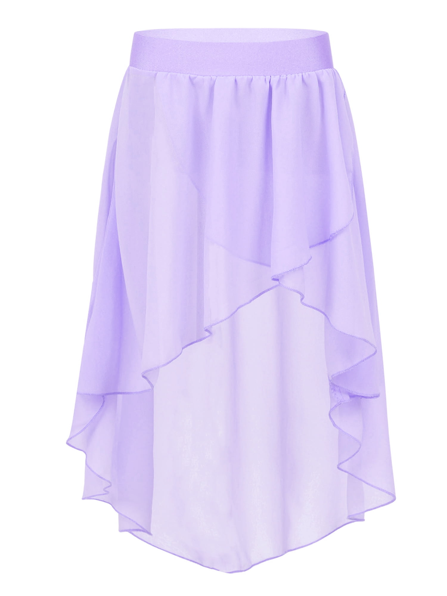TSSOE Kids Girls Ballet Lyrical Dance Skirt Tutu Pleated Skater Skirts ...