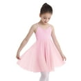 thumbnail image 1 of TSSOE Kids Girls Cross Back Camisole Ballet Dance Leotard Tutu Dress Modern Lyrical Dancewear Costumes Pink 5-6, 1 of 7