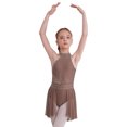 thumbnail image 1 of TSSOE Kids Girls Halter Lyrical Dance Dress Leotards Ballet Dancewear Modern Contemporary Performance Costume Dusty Pink 6, 1 of 7