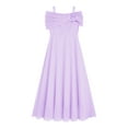 thumbnail image 1 of TSSOE Kids Girls Off Shoulder Junior Bridesmaid Dresses for Wedding 3D Applique Flower Girl Dress Lavender 6, 1 of 4