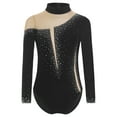 thumbnail image 1 of TSSOE Kids Girls Rhinestone Gymnastics Jersey Figure Skating Ballet Dance Leotard Bodysuit Performance Costume Black 8, 1 of 5