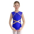 thumbnail image 1 of TSSOE Kids Girls Rhinestone Gymnastics Leotard Ballet Tumbling Unitard Biketard Skating Jumpsuit Dancewear Blue 14, 1 of 5