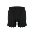 thumbnail image 1 of TSSOE Kids Girls Ruffled Bloomers Shorts Cotton Lace Up Safety Short Pants Bottom Ruffled Bloomers Black 110, 1 of 7