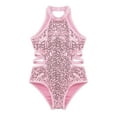 thumbnail image 1 of TSSOE Kids Girls Sequins Ballet Dance Leotard One-Piece Gymnastic Unitard Sports Bodysuit Ballerina Dance Wear Pink 6, 1 of 7