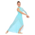 thumbnail image 1 of TSSOE Little Girl's Gymnastics Leotards Contemporary Ballerina Outfits Lyrical Dance Dress Ballet Dancewear Light Blue 16, 1 of 7