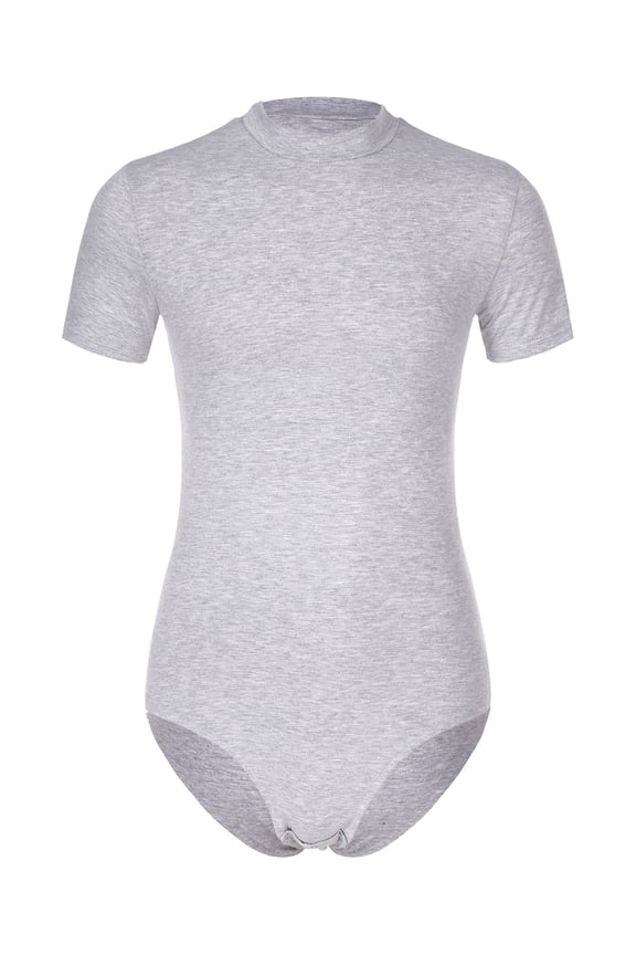 Men's Short Sleeve Press Button Crotch Shirt One Piece Pajamas Rompers Skinny Black M