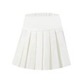 thumbnail image 1 of TSSOE School Uniform Girls Pleated Mini Skirt High Waist A-line Tennis Skirts White 13-14, 1 of 7