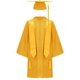 thumbnail image 1 of TSSOE Unisex Matte Kindergarten Graduation Gown and Cap Tassel Set with Gold Plain Stole Yellow 5-6, 1 of 3