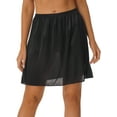 thumbnail image 1 of TSSOE Women's Satin Half Slip Half Slips for Under Dresses Underskirt Extender Half Slip 45cm Black M, 1 of 7