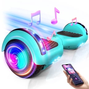 LENOGE Bluetooth Hoverboard, 6.5" 300W Powerful Motor Hover Board with LED Lights, 6-10MPH Max Speed Self Balancing Electric Scooter