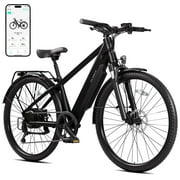 TST Electric Bike for Adults 26", Peak 750W Electric Bicycles with Fenders and Rear Rack, 60miles Long Range, E-Mountain Bike, 7-Speed, 10.4AH Battery, UL2849, APP Control
