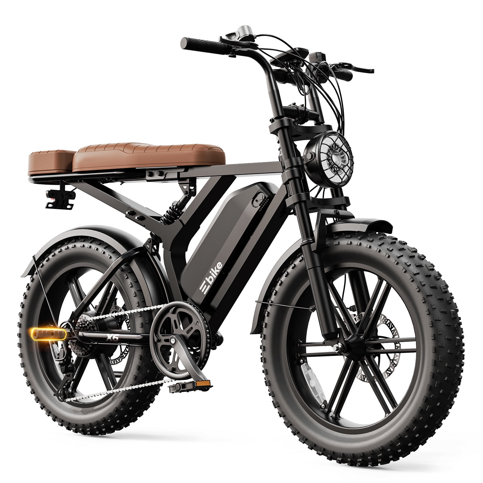 TST 20" Fat Tire Electric Bike for Adults, 48V 15.6Ah Battery, 65 Miles Range, 750W Motor E Mountain Bike, SGS Certified