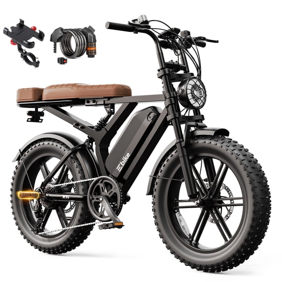 TST Electric Bike for Adults, 48V/15AH Battery, 20"x4" Fat Tire, 750W Motor Off-Road E Biker, Tested to UL2849 Standard by SGS
