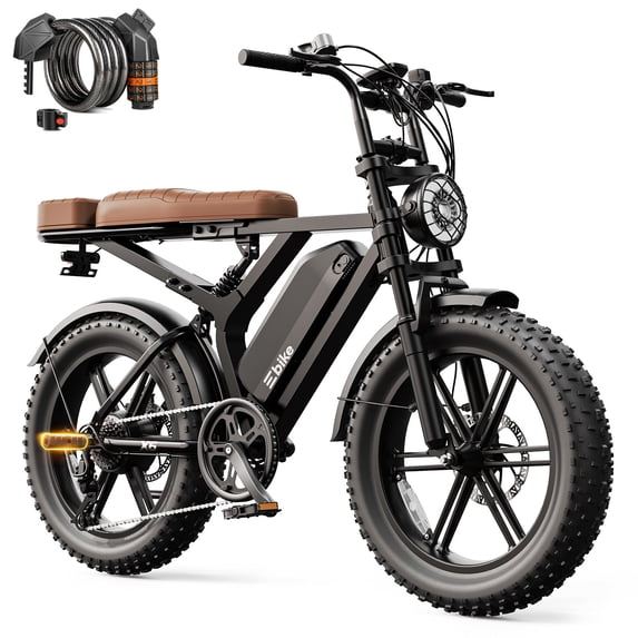 TST Electric Bike for Adults, 750W Motor, 48V 15Ah Battery, Up to 65 Miles Range, 20"x4" Fat Tire Ebike, Mountain E-Bike, Tested to UL2849 Standard by SGS