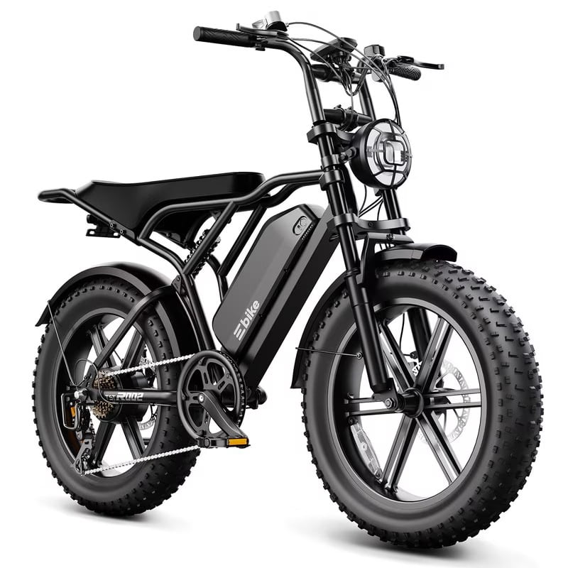 TST Electric Bike for Adults, 750W Motor, 20"x4" Fat Tire, 28MPH Pedal-Assist Mode, E Mountain Bike, 48V/15AH , Tested to UL2849 Standard by SGS