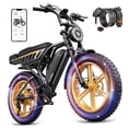 thumbnail image 1 of TST Electric Bike for Adults, 750W Motor 20"x4" Fat Tire E Bicycle, E Mountain Bike, 48V/15Ah Battery SGS, Dual Suspension, 7 Speeds, 1 of 9