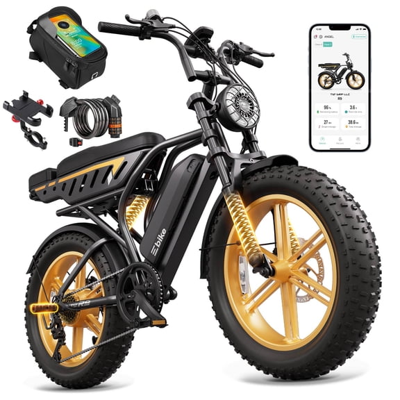 TST Electric Bike for Adults, 750W Motor, 48V/15Ah, 20"x4" Fat Tire E-Mountain Bike, Tested to UL2849 Standard by SGS