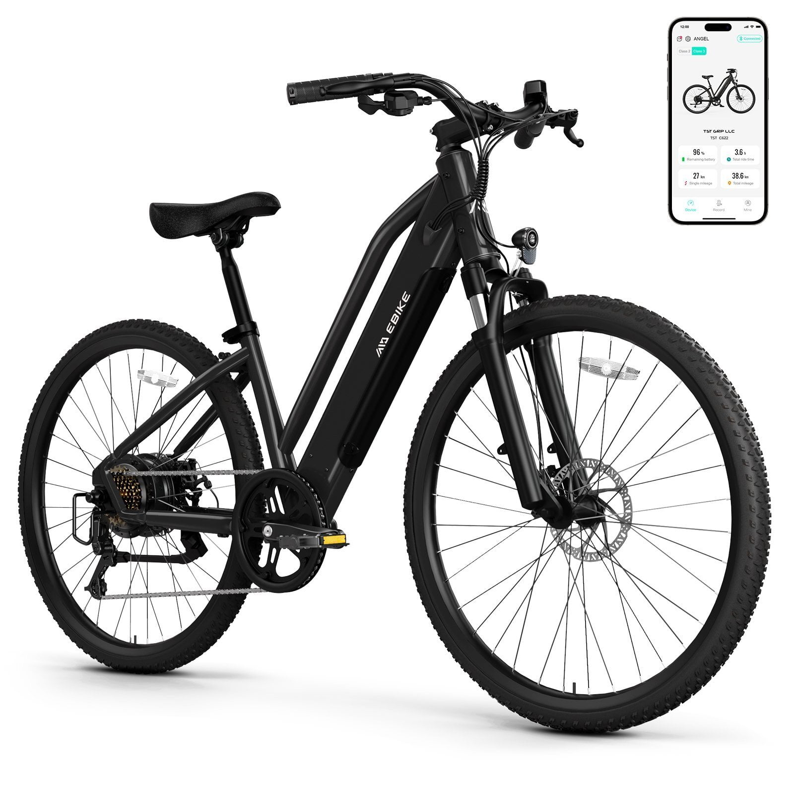 ZDZA 27.5'' Electric Bike for Adults, 1000W Peak Motor 25MPH