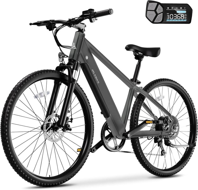 TST Electric Bike, 48V/10Ah Removable Battery Ebike, 500W Electric Mountain Bike, 22 Mph and 40 Miles, 7-Speed 26" All Terrain Electric Bike for Adults,  UL2849