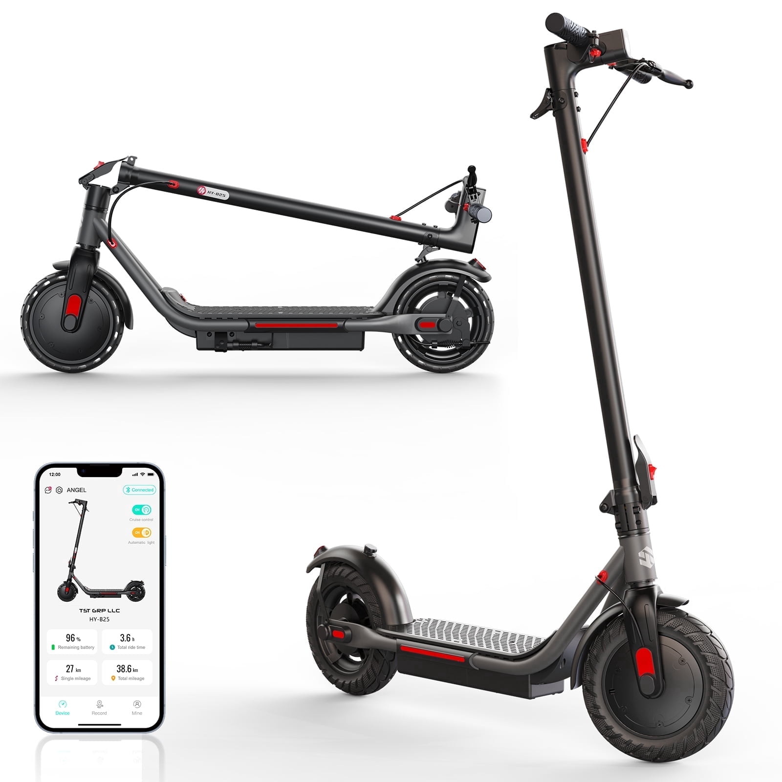 LIEAGLE Electric Scooter, Peak 500W Motor 20Miles Range, 8.5" Tire E Scooter, Folding Electric Scooter, APP Control