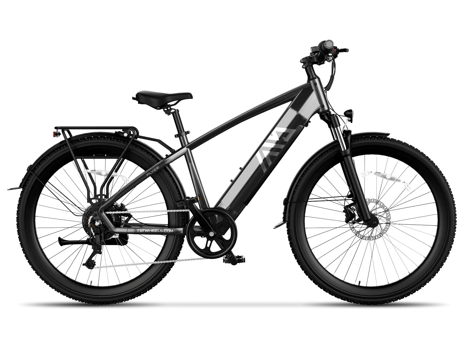 TST Electric Bike for Adults, 27.5" Tire Ebike, 500W Motor 48V/15Ah Removable Battery, 7-Speed Gear, 65Miles Long Range, 23Mph Beach Mountain Commuter Ebike