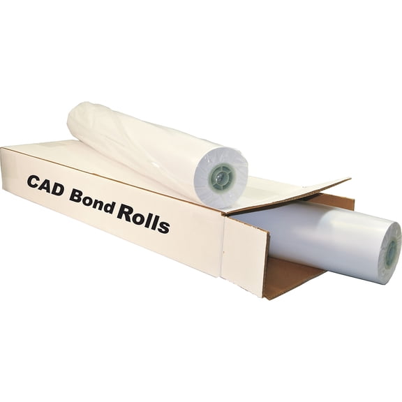 Alliance Wide Format Paper 24" x 300' CAD Bond 24lb | 92 Bright | 2 Rolls | 2" Core