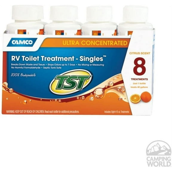 TST Orange Ultra Concentrated RV Toilet Treatment, 8-Pack