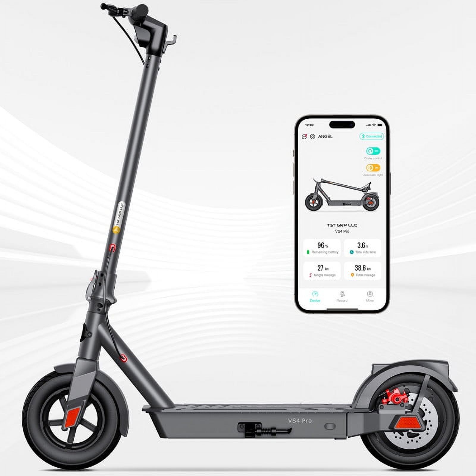 TST VS4 Pro Electric Scooter, 10" Pneumatic Tire, 500W Motor, Max 20 Mile Range, 19 MPH, Digital Display and Cruise Control Foldable E-Scooter for Adults - image 1 of 8