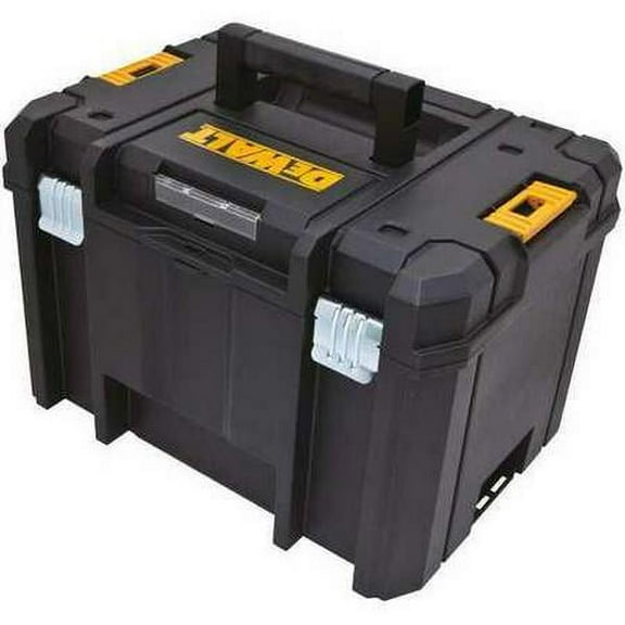 Dewalt TSTAK VI Deep Tool Box, Plastic, Black, 17 in W x 12 in D x 13 in H