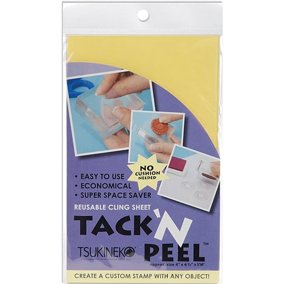 TSUKINEKO Tack 'n Peel Reusable Scrapbooking Cling Sheets