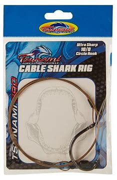 Tsunami Cable Shark Fishing Rig, Stainless Steel