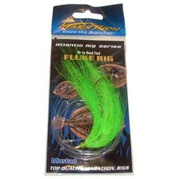 Tsunami Double Hook Fluke Fishing Rig Clear Color