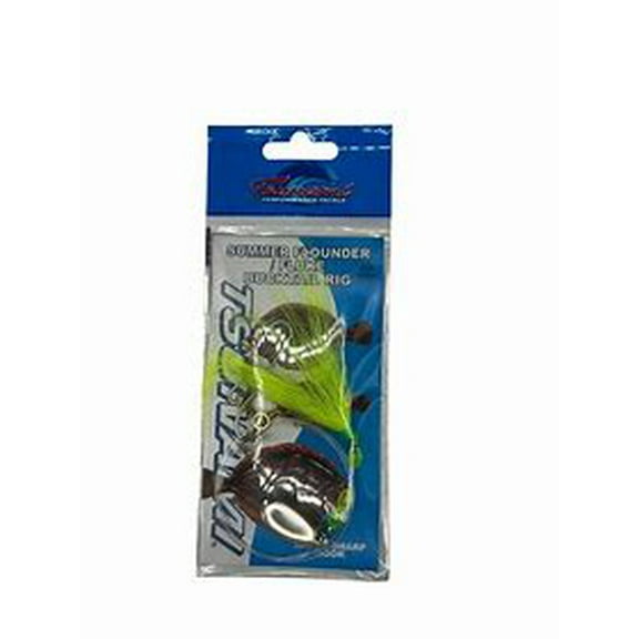 Tsunami Fluke Rig Fishing Lure Glow Skirt