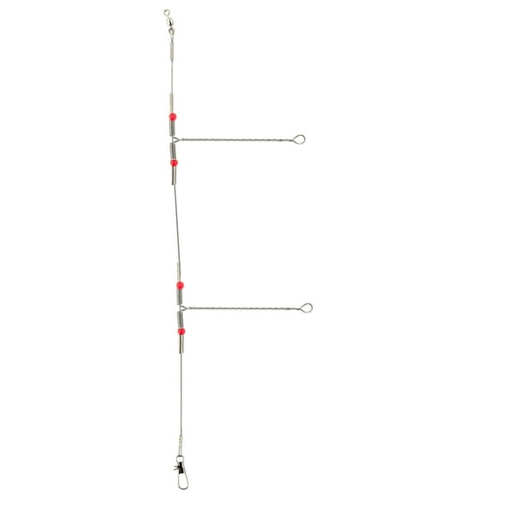 Tsunami Twisted Arm Drop Rig for Saltwater Fishing, Stainless Steel