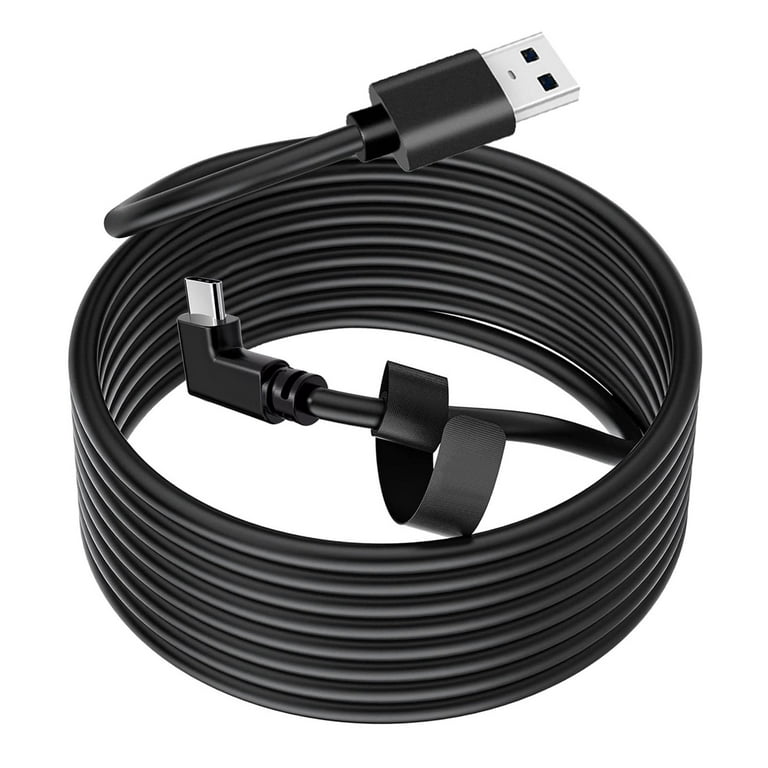 TSV 10ft/3M Link Cable Fit for Oculus Quest 2 VR Headset/PC/Cell Phone/USB  C Charger, USB 3.2 Gen 1 Type C to A 90 Degree Angled, 5Gbps High-Speed  Data Transfer Fast Charging Cable 