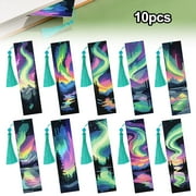 TSV 10pcs Rhinestone Diamond Art Tassel Bookmark DIY Kit, Handmade Craft Gift for Readers