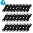 thumbnail image 1 of TSV 12 Pairs Low Cut Socks for Men and Women, Soft Thin No Show Ankle Socks, Black with Gray, 1 of 6