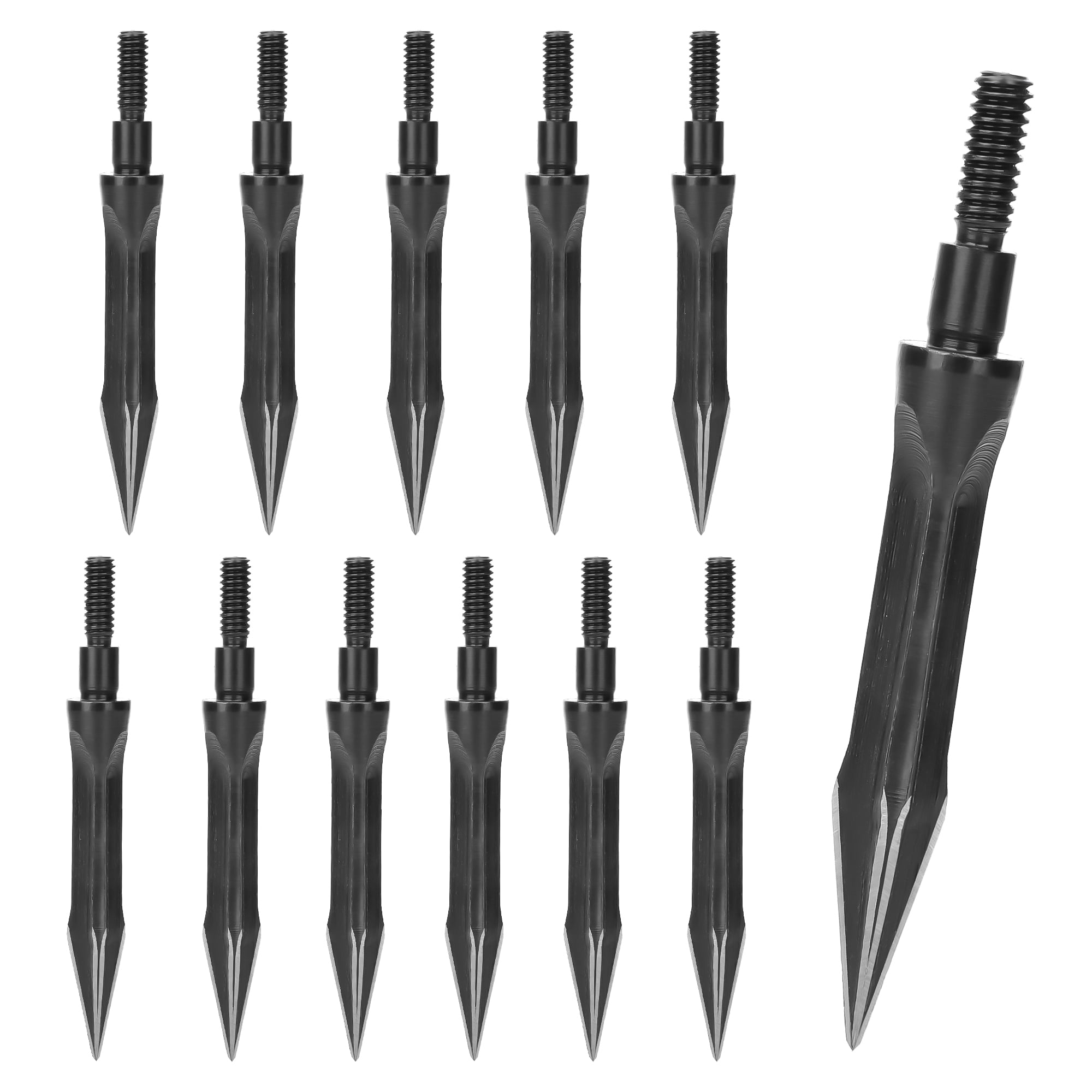 TSV 12PCS Archery Arrowheads, 100Grain Hunting Broadheads for Compound
