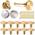 thumbnail image 1 of TSV 12pcs Gold Cabinet Knobs, Aluminum Alloy Kitchen Drawer Pull Handles, Modern Cabinet Hardware for Kitchen, Bathroom & Furniture, Includes Mounting Screws, 1 of 6
