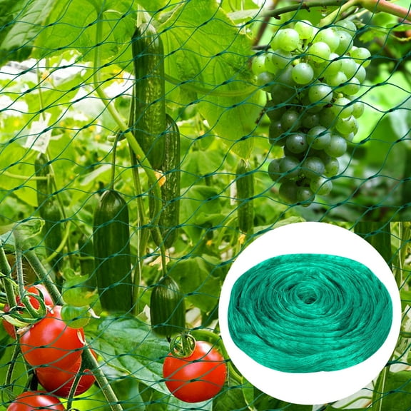 TSV 13.1 x 32.8' Anti Bird Netting, Garden Fence Protect Plants, Fruits, Vegetables, and Trees from Animals, Green
