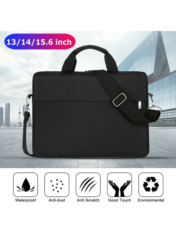 TSV 15.6 inch Laptop Shoulder Bag, Laptop Sleeve Case, Multi-Functional Waterproof Notebook Carrying Case with Strap Fit for MacBook Air/Pro Lenovo Acer Asus Dell Lenovo HP Samsung