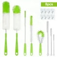 thumbnail image 1 of TSV 16pcs Bottle Cleaning Brush Set, Long Handle Bottle Cleaner for Narrow Neck Wine/Beer Bottles, Cup, Kettle Spout, Straw Brush, Green, 1 of 8