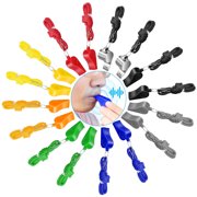 TSV 16pcs Whistles, Colorful Loud Whistles with Lanyards for Football Sports Survival Training