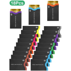 TSV 18pcs RFID Blocking Sleeves, Colorful Identity Theft Prevention RFID Blocking Envelopes Set