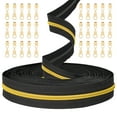 thumbnail image 1 of TSV 19.7ft Nylon Zippers Tape, Sewing Crafting Black Zipper with 30pcs Metal Sliders, 1 of 8