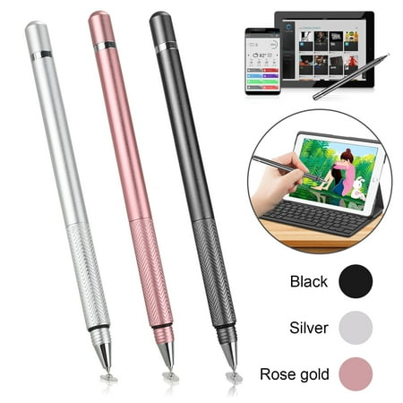 TSV 2/1pcs Universal Stylus, Stylus Pen Compatible with Apple iPad, 2 in 1 Precision Series Disc Stylus Touch Screen Pens, Fine Point Digital Stylus Pen, Capacitive Stylus for Touch Screen Devices