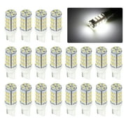 TSV 20pcs Bright RV Trailer T10 921 194 42-SMD, 12V Car Interior Backup Reverse LED Lighting Bulbs Light Width Lamp Xenon, White