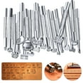 thumbnail image 1 of TSV 20pcs DIY Leather Stamping Tools, Alloy Leather Carving Punch Craft Set for Bag Belt, 1 of 5