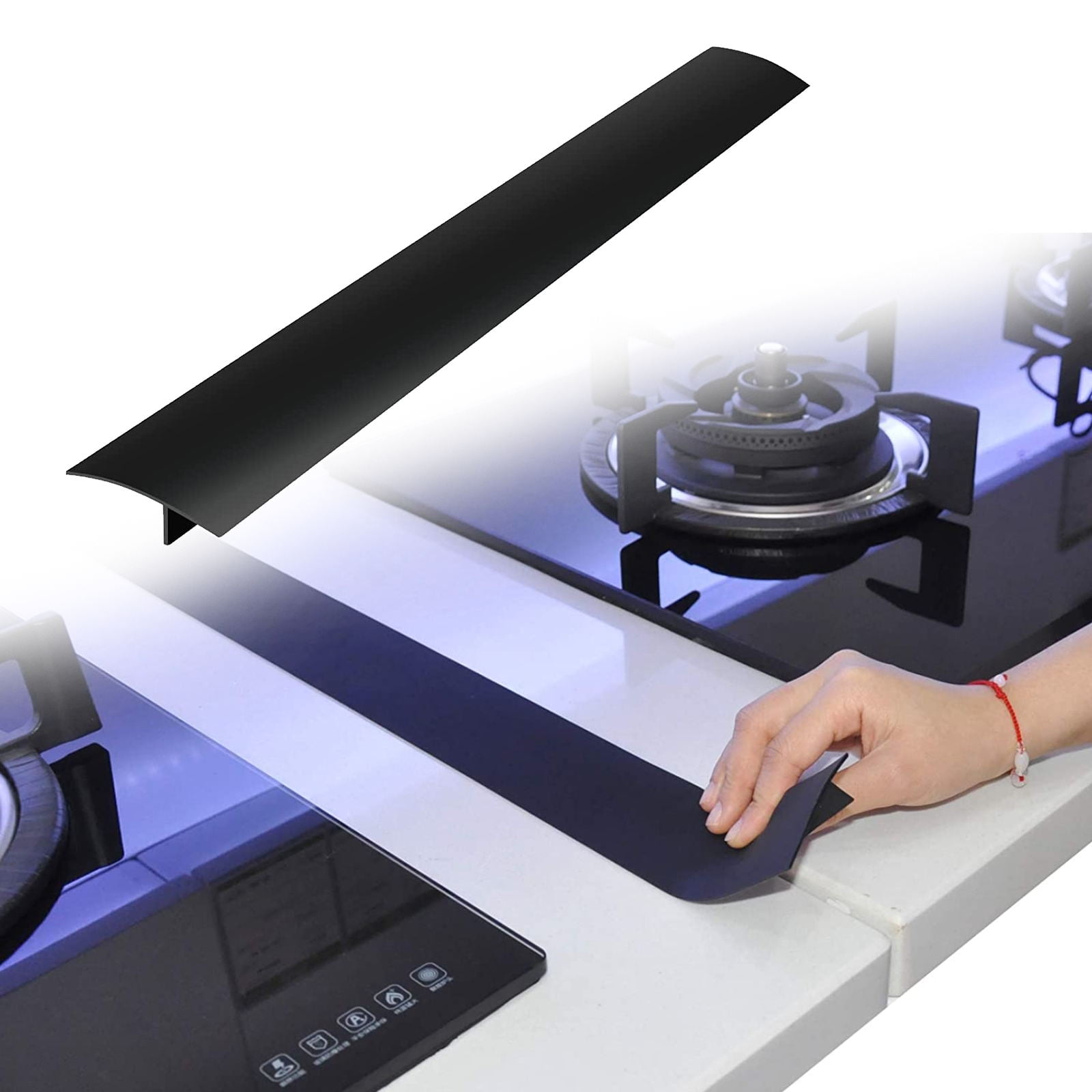 TSV 21" Silicone Gap Cover, Heat Resistant Kitchen Stove Gap Filler